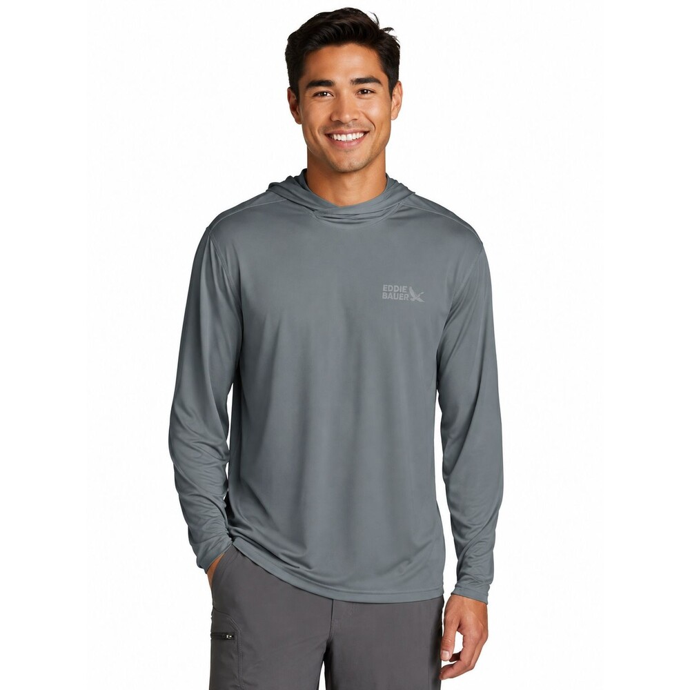 Eddie Bauer Solarfoil Performance Hoodie Mens Medium Lightweight UPF Sun Shirt